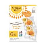 Simple Mills Almond Flour Cracker Farmhouse Cheddar Snack Packs - 4.9oz