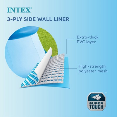 Intex Easy Set 12ft Blue Inflatable Above Ground Pool with Filter