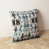 SEVOBAL Bed Pillows Handcrafted Kantha Embroidered Throw Pillow, Reversible Boho Chic Decor for Living Room, Multicolored, 18"*18"*2" - 3 of 4