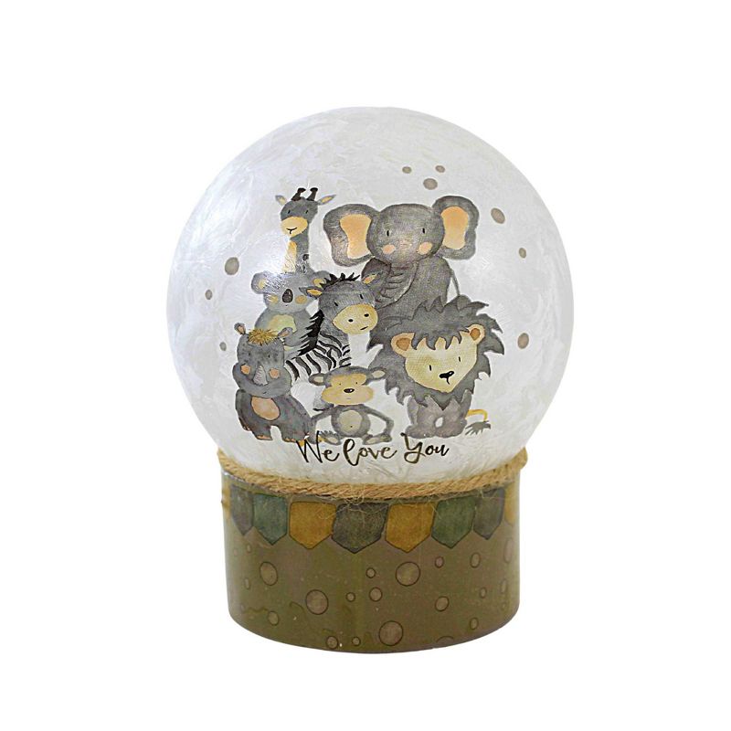 Stony Creek 6.0 Inch Stinkin' Cute Animal Pre-Lit Dome Vase Baby Gift Child Room Novelty Sculpture Lights, 1 of 4