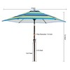 Hyleory 9FT Lighted Market Umbrella for All Seasons/ Size: 91.2" H x 108" W x 108" D - 4 of 4