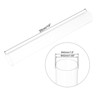 Unique Bargains Lamp Lantern Water Cooling System Acrylic Round Pipes Clear 4 Pcs 14" - 2 of 4