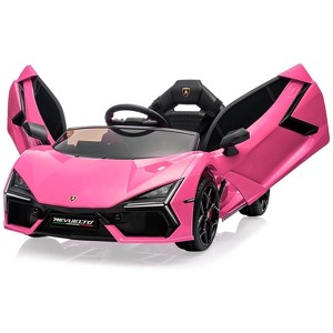 12V Kids Lamborghini Revuelto Ride-On Car, Electric Sports Car Toy with Remote, Bluetooth, Music & LED Lights - 1 of 4