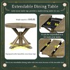 Extendable Dining Table with Butterfly Leaf,Wood Dining Table with X-Shaped Base for 4-6 People,Farmhouse Oval Dining Table for Kitchen-Koiai - 2 of 4
