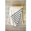 Little Arrow Design Co Stripes In Grey Fleece Blanket, 50x60 - Deny Designs - 2 of 2