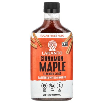 Lakanto Cinnamon Maple Flavored Syrup, 13 oz (384 ml)