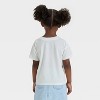 Toddler Girls' Flowers Boxy T-Shirt - Cat & Jack™ Cream - 3 of 4