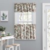 Ellis Curtain Madison Floral Design Printed Natural Ground 1.5" Rod Pocket Tailored Valance 58" x 15" Brick - 2 of 4