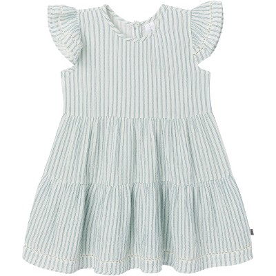 Modern Moments™ by Gerber Mommy and Me Baby and Toddler Girls' Gauze Dress, Teal Stripe