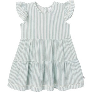 Modern Moments™ by Gerber Mommy and Me Baby and Toddler Girls' Gauze Dress, Teal Stripe - 1 of 4