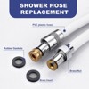 WOWOW PVC 63 in. Shower Head Hose in Matte Black - 2 of 4