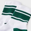 Women's Game Day Varsity Stripe Ribbed Cushioned Mid Crew Socks - Wild Fable™ - 3 of 3