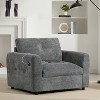 42*33" Single Sofa, Armchair with Wide Seat, Dual-port Charger, Pull-line & Tufted Design, High-density Foam, Suitable for Living Room - 2 of 4