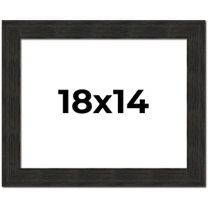 PosterPalooza | Contemporary Black Picture Frame - UV Acrylic, Backing Board, Hanging Hardware Included - 1 of 4
