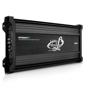 500W Wireless Bluetooth Amplifier for Streaming with MOSFET Technology, Compact Design, + All Devices Compatible - 1 of 4