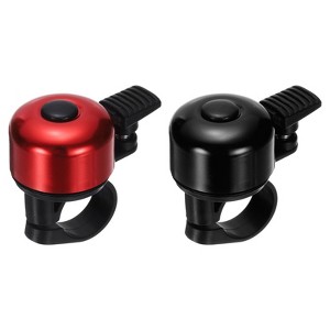 Unique Bargains Aluminum Loud Crisp Clear Sound Mini Bicycle Bells 2 Pcs - 1 of 4