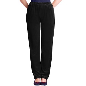 Woman Within Plus Size Velour Pant - 1 of 4