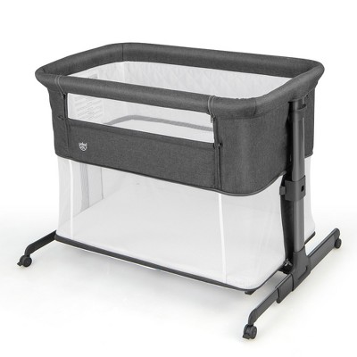 Image of Babyjoy 3 in 1 Baby Bassinet & Bedside Sleeper with  Mattress Adjustable Portable Playard