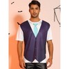 Lars Amadeus Men's Halloween Short Sleeves Festival Party Costume Funny T-Shirt - 2 of 4