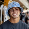 Dalix Astronaut Tie Dye Bucket Hat Cotton Embroidery Casual Outdoor Style Mens - 3 of 4
