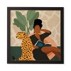 20" x 20" Domonique Brown Stay Home No. 1 Framed Wall Art Black - Deny Designs: Modern MDF Screen Print, Vertical Layout - 4 of 4