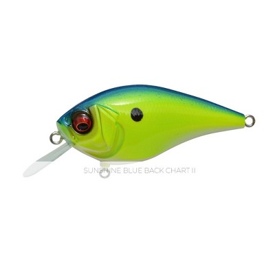 Megabass The Knuckle LD 3/8oz Crankbaits, Sunshine Blue Black Chart II