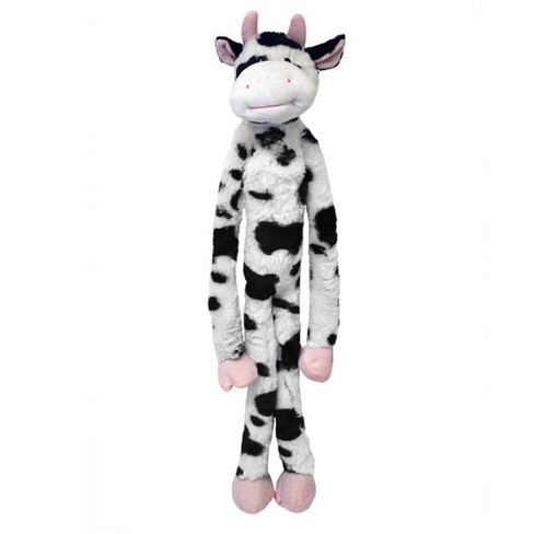 Multipet Swingin Slevin Oversized Spotted Cow Plush Dog Toy