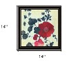HomeRoots Japanese Blossoms Black Framed Print Wall Art - 3 of 4