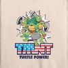 Women's - Teenage Mutant Ninja Turtles - Turtle Power Americana Lightweight French Terry Wide Neck Long Sleeve Shirt - 2 of 4