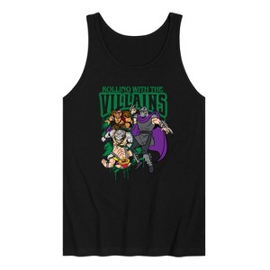 Men's - Teenage Muntant Ninja Turtles - Villains Bootleg Graphic Tank Top - 1 of 2