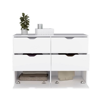 NicBex 6 Drawer Dresser for Bedroom,Modern Style Drawers with Concave Handle,Dressers for Kids Room,Living Room,Entry and Hallway