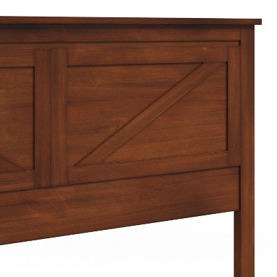 Cherry Queen Farmhouse Style Solid Wood Panel Headboard