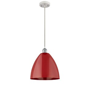 Plymouth Dome - 1 Light Cord Hung Mini Pendant In Industrial Style-14.75 Inches Tall and 12 Inches Wide - 1 of 1