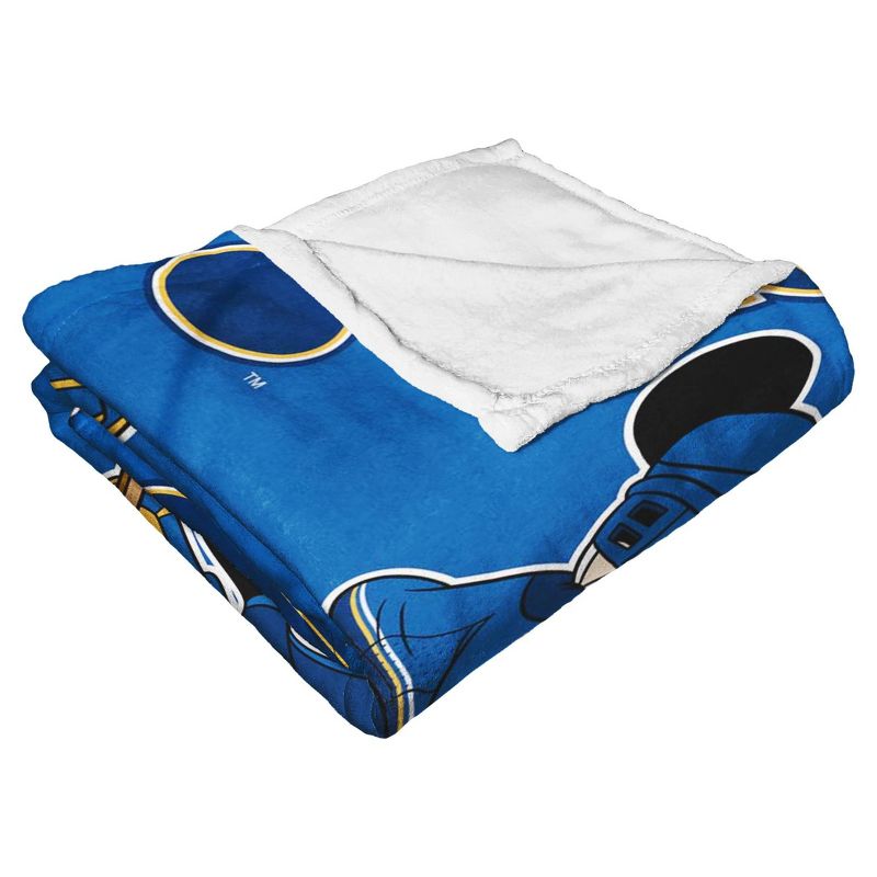 NHL St. Louis Blues Mickey Silk Touch Throw Blanket and Hugger, 3 of 4