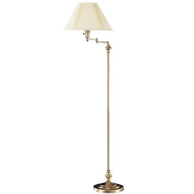 Cal Lighting BO-314-AB Transitional Swing Arm Floor Lamp, Antique Bronze