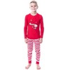 Peanuts Snoopy and Woodstock Loved Tight Fit Cotton Matching Family Pajama Set Red - 2 of 4