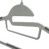 Simplify 12pk Kids' Razor Thin S-Shape Suit and Shirt Hanger with Tie Bar Gray: Metal, TPR, ABS, Multipurpose, 12ct - 2 of 4