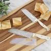 Martha Stewart Everyday Keswick 2 Piece Santoku Knife and Sheath Set in Linen - 4 of 4