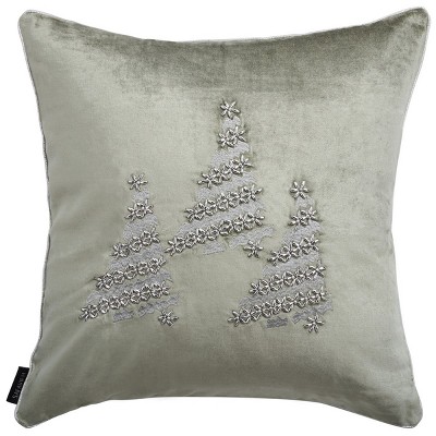 Safavieh Winter Tree Pillow ,Red/Silver