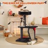 EROMMY Cat Tree, 28.8' Tall Cat Tree Tower With Cat Scratching Post For Indoor Cats, Halloween Pet Furniture, Black With Red - 2 of 4