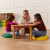 ECR4Kids Hardwood Table with 14in Legs, Kids Furniture, Honey - 4 of 4