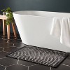 20"x30" Modern Chenille Bath Rug Black/White - Threshold™ - 2 of 4