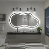 Apmir Super Bright 192 LEDs/m LED Lighted Anti-Fog Tempered Glass Irregular Bathroom/Vanity Mirror with ETL & 3-Year Warranty - 2 of 4