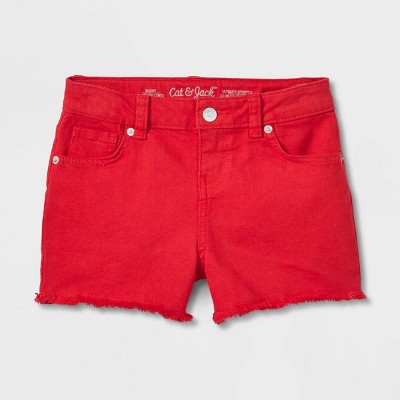 Girls' Jean Shorts - Cat & Jack™ Red