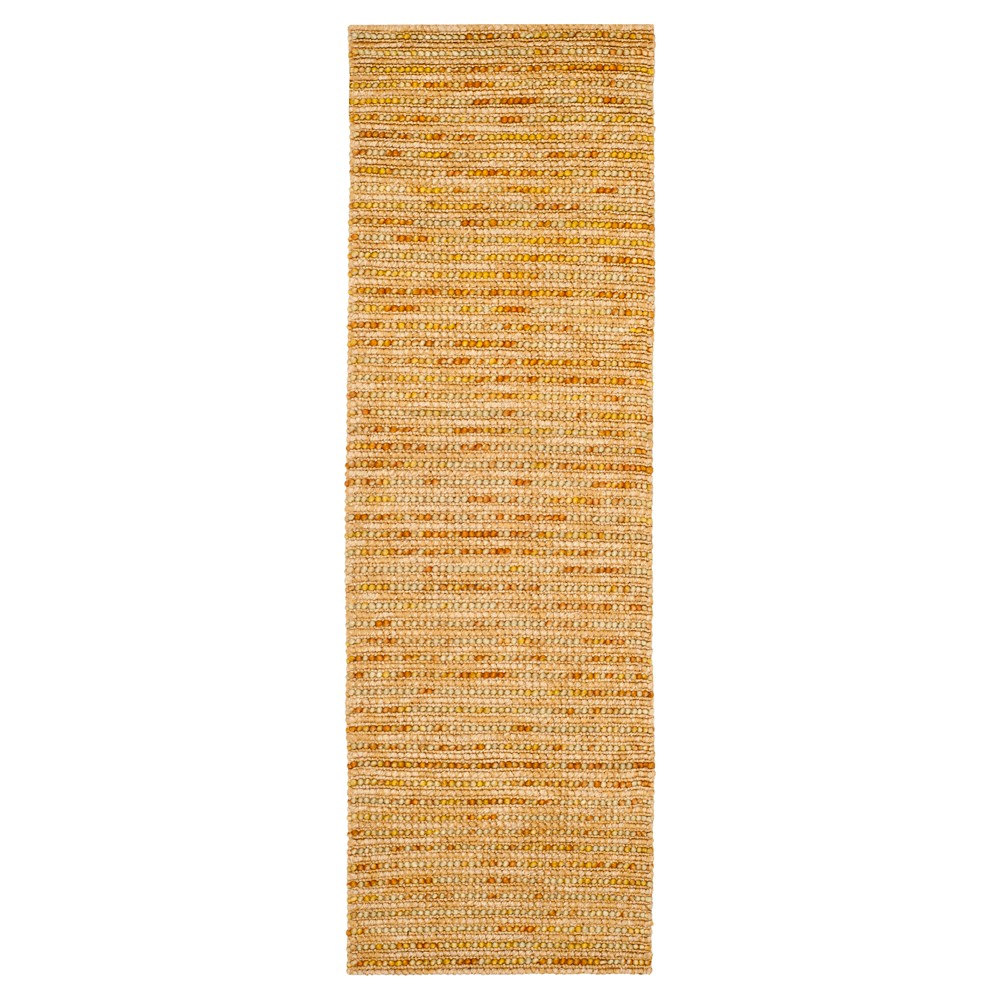 Gold/Multi Stripes Tufted Runner - (2'6inx8' Runner) - Safavieh