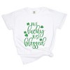Simply Sage Market Not Lucky Just Blessed Garment Dyed Tee - 2 of 4