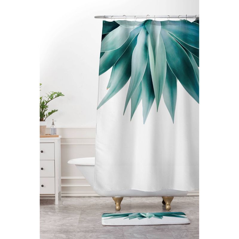 Gale Switzer Agave Fringe Shower Curtain Green - Deny Designs, 4 of 7