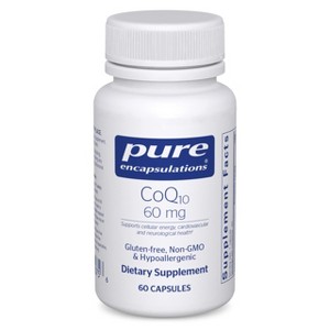 Pure Encapsulations CoQ10 60 mg - for Energy, Antioxidants, Brain and Cellular Health, Cognition, and Cardiovascular Support* - 1 of 4