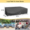Akefit Outdoor Furniture Cover Waterproof Patio Sofa Cover with Vents and Handles Gray 95in - 2 of 4