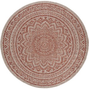 Courtyard CY8734 UV & Stain Resistant Non-Shedding Power Loomed Indoor/Outdoor Rugs - Safavieh - 1 of 4